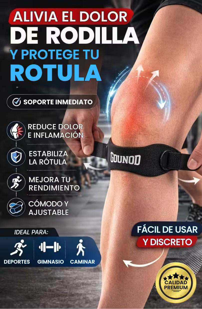 Gounod® - Rodilleras de Compresión con Gel y Silicona Antideslizante