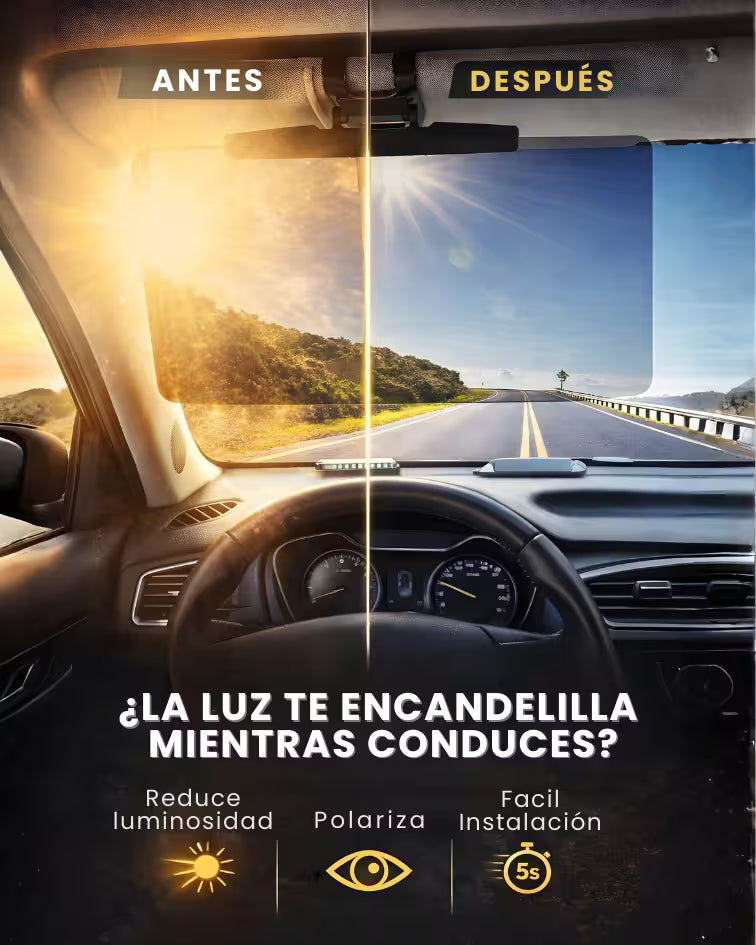 VisionGuard - Visor Polarizado HD Giratorio 1080º para Carro