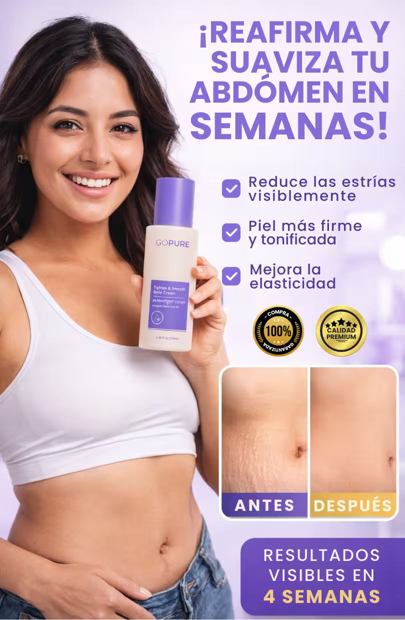GOPURE® - Crema Reafirmante para el Vientre y Estrías
