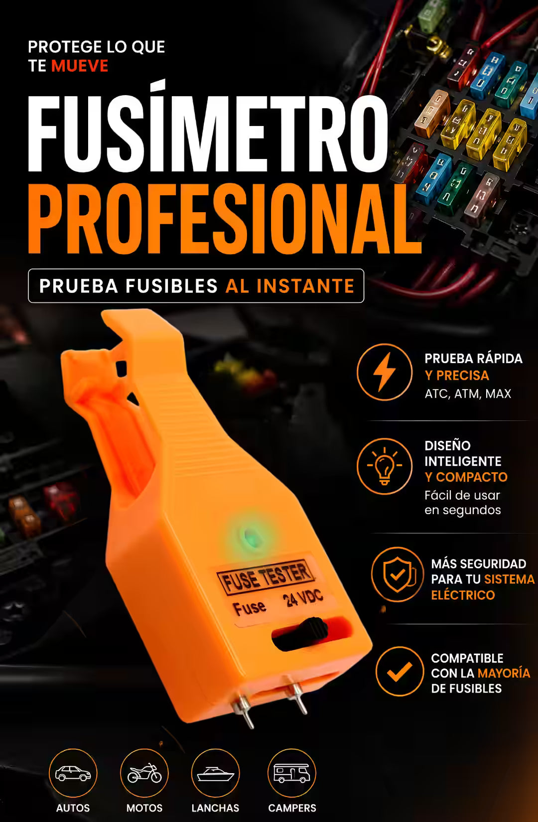 FuseGuard® - Fusímetro Profesional de Diagnóstico Rápido